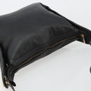 CELINE Shoulder Bag Leather Black Gold Auth 178898A-6