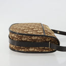 Christian Dior Trotter Canvas Shoulder Bag Beige Gold Auth 178904-3