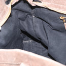 BALENCIAGA The Giant City Hand Bag Leather 2way Beige Gold 173084 Auth 178905SAM-22