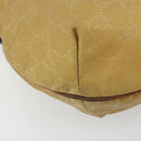 GUCCI GG Canvas Shoulder Bag Nylon Beige Gold 181092 Auth 178909-11