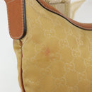 GUCCI GG Canvas Shoulder Bag Nylon Beige Gold 181092 Auth 178909-14
