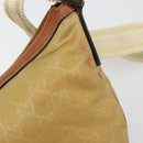 GUCCI GG Canvas Shoulder Bag Nylon Beige Gold 181092 Auth 178909-15