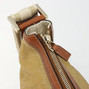 GUCCI GG Canvas Shoulder Bag Nylon Beige Gold 181092 Auth 178909-17