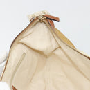 GUCCI GG Canvas Shoulder Bag Nylon Beige Gold 181092 Auth 178909-20