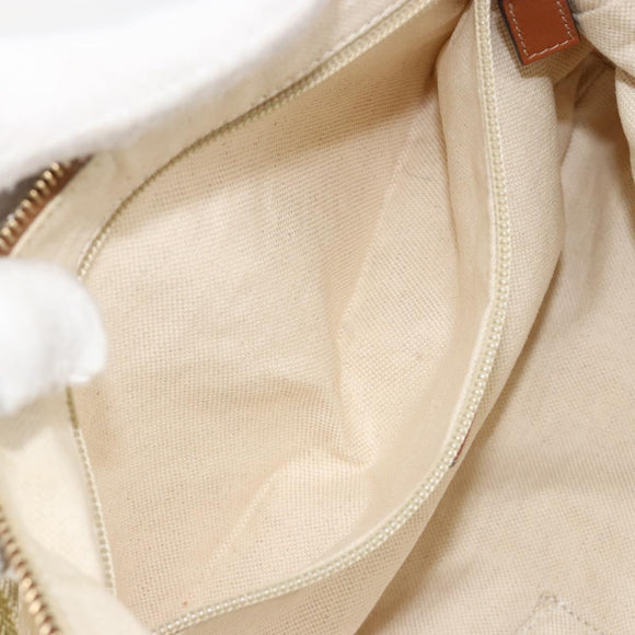 GUCCI GG Canvas Shoulder Bag Nylon Beige Gold 181092 Auth 178909