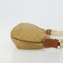 GUCCI GG Canvas Shoulder Bag Nylon Beige Gold 181092 Auth 178909-4