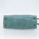 Miu Miu Hand Bag Leather 2way Green Auth 178911SAM-11