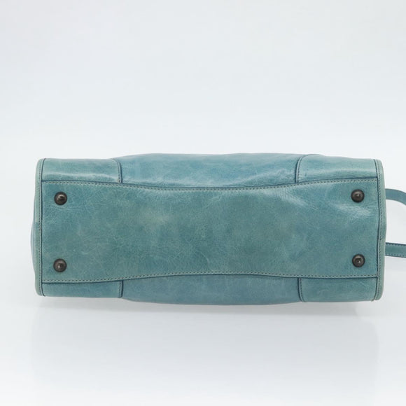 Miu Miu Hand Bag Leather 2way Green Auth 178911SAM
