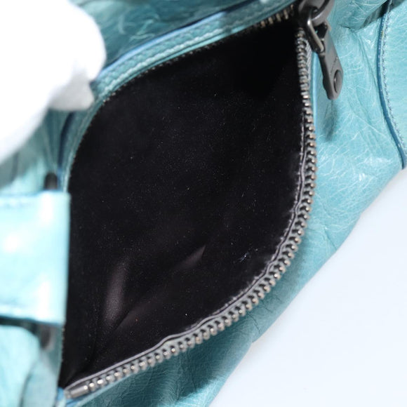 Miu Miu Hand Bag Leather 2way Green Auth 178911SAM