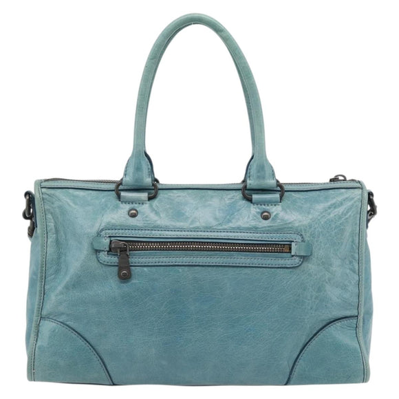 Miu Miu Hand Bag Leather 2way Green Auth 178911SAM