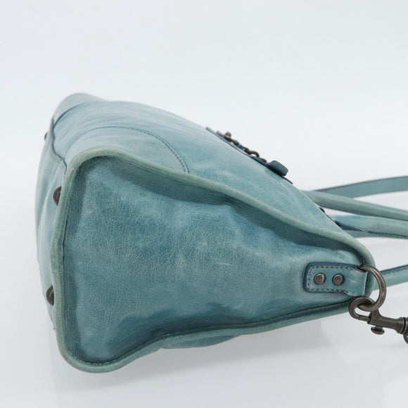 Miu Miu Hand Bag Leather 2way Green Auth 178911SAM