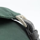PRADA Rucksack Nylon Grün Silber Auth 178912-10