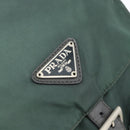 PRADA Rucksack Nylon Grün Silber Auth 178912-20