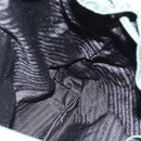 PRADA Rucksack Nylon Grün Silber Auth 178912-22