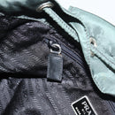 PRADA Rucksack Nylon Grün Silber Auth 178912-24