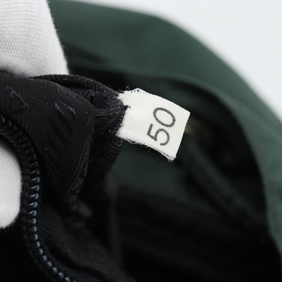 PRADA Rucksack Nylon Grün Silber Auth 178912