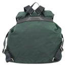 PRADA Rucksack Nylon Grün Silber Auth 178912-2