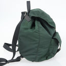 PRADA Rucksack Nylon Grün Silber Auth 178912-3