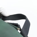 PRADA Rucksack Nylon Grün Silber Auth 178912-8