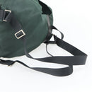 PRADA Rucksack Nylon Grün Silber Auth 178912-9