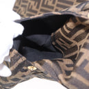 FENDI Zucca Canvas Skirt Black Brown Auth 178913A-10