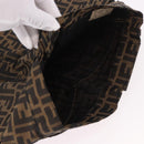 FENDI Zucca Canvas Skirt Black Brown Auth 178913A-6