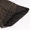 FENDI Zucca Canvas Skirt Black Brown Auth 178913A-7