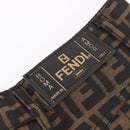 FENDI Zucca Canvas Skirt Black Brown Auth 178913A-8
