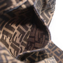 FENDI Zucca Canvas Skirt Black Brown Auth 178913A-9