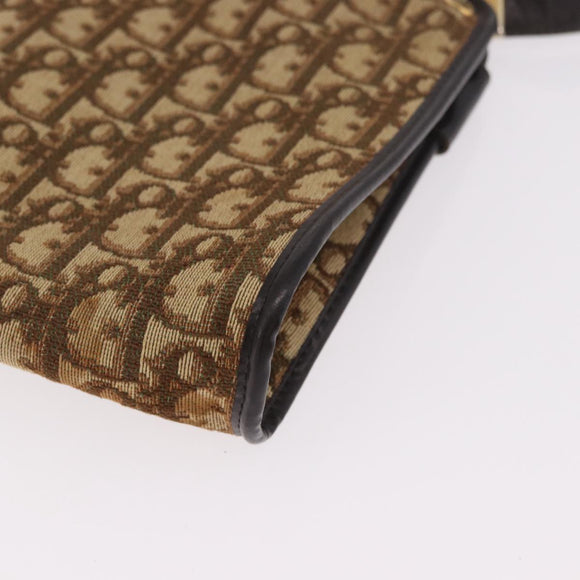 Christian Dior Trotter Canvas Umhängetasche Beige Gold Authentisch 178914