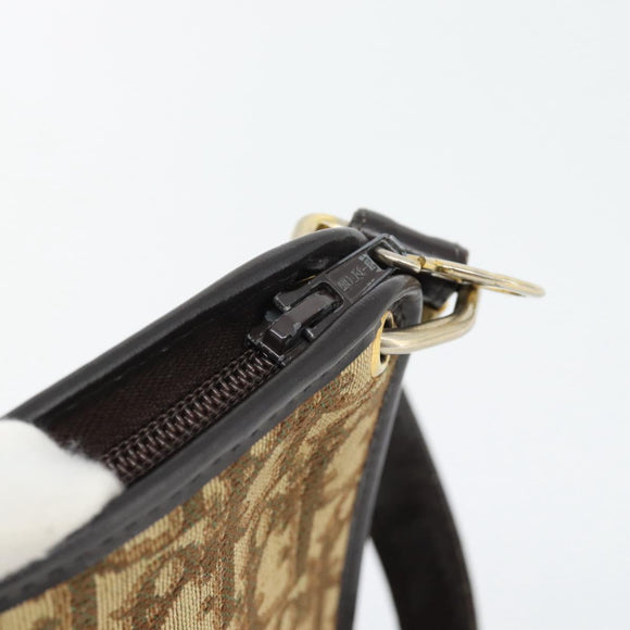 Christian Dior Trotter Canvas Umhängetasche Beige Gold Authentisch 178914