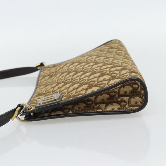 Christian Dior Trotter Canvas Umhängetasche Beige Gold Authentisch 178914