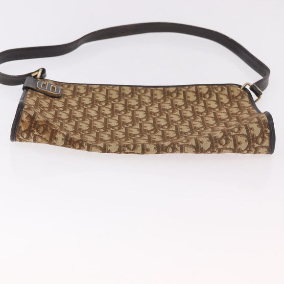 Christian Dior Trotter Canvas Umhängetasche Beige Gold Authentisch 178914