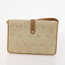 Christian Dior Honeycomb Canvas Shoulder Bag 2 Set Beige Auth 178917-11