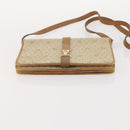 Christian Dior Honeycomb Canvas Shoulder Bag 2 Set Beige Auth 178917-15