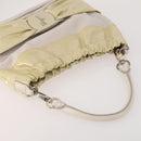 Salvatore Ferragamo Tote Bag Leather 2 Set Dark Brown Ivory Auth 178918-15