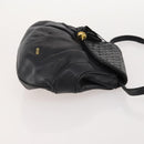 BALLY Chain Shoulder Bag Leather 2 Set Black Auth 178919-4