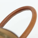 CELINE Macadam Canvas Vanity Hand Bag PVC Leather Brown Gold Auth 178930A-8