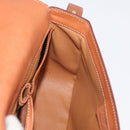 CELINE Macadam Canvas Shoulder Bag PVC Leather Brown Gold Auth 178931A-21
