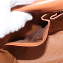 CELINE Macadam Canvas Shoulder Bag PVC Leather Brown Gold Auth 178931A-11