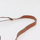 CELINE Macadam Canvas Shoulder Bag PVC Leather Brown Gold Auth 178931A-14