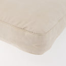 FENDI Mamma Baguette Shoulder Bag Canvas White Silver Auth 178935-16