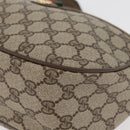 GUCCI GG Supreme Web Sherry Line Bag PVC Beige Gold 89 02 077 Auth 178937-11