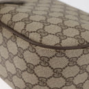GUCCI GG Supreme Web Sherry Line Bag PVC Beige Gold 89 02 077 Auth 178937-13