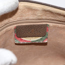 GUCCI GG Supreme Web Sherry Line Bag PVC Beige Gold 89 02 077 Auth 178937-16