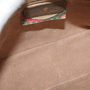 GUCCI GG Supreme Web Sherry Line Bag PVC Beige Gold 89 02 077 Auth 178937-17