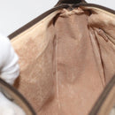 GUCCI GG Supreme Web Sherry Line Bag PVC Beige Gold 89 02 077 Auth 178937-19