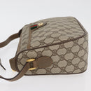 GUCCI GG Supreme Web Sherry Line Bag PVC Beige Gold 89 02 077 Auth 178937-5