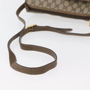 GUCCI GG Supreme Web Sherry Line Bag PVC Beige Gold 89 02 077 Auth 178937-7