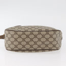 GUCCI GG Supreme Web Sherry Line Bag PVC Beige Gold 89 02 077 Auth 178937-9